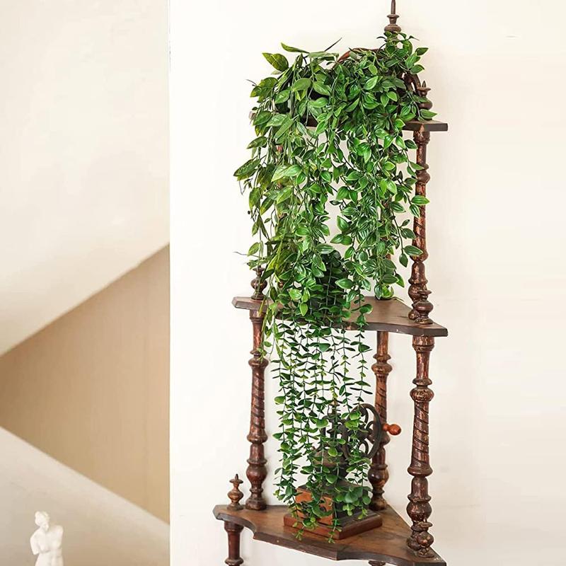 Artificial Ivy Plant, 2 Counts Fake Hanging Plant, Fake Plant for Home Decor, Indoor & Outdoor Decorative Plants, Home Decor Supplies