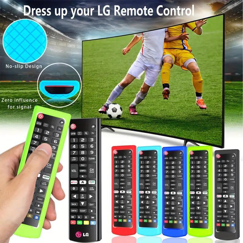 Random Color Luminous Remote Control Cover, 2 Counts Silicone Remote Control Protector, Dustproof Remote Control Cover for LG Smart TV