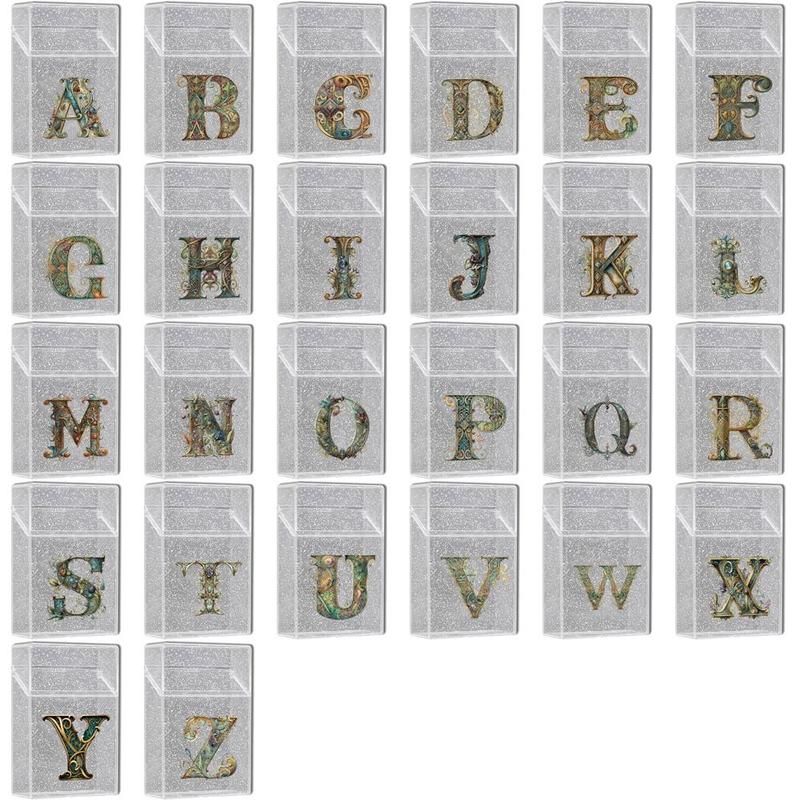 Clear Letter Pattern Cigarette Case, 1 Count Lightweight Reusable Clear Flip-top Box, Dustproof  Cigarette Organizer for Indoor & Outdoor