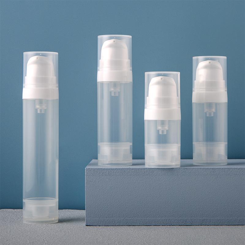 Clear Vacuum Bottle, 4 Counts Travel Makeup Cream Bottle, Travel Cosmetic Storage Container, Makeup Tool for Women & Girls