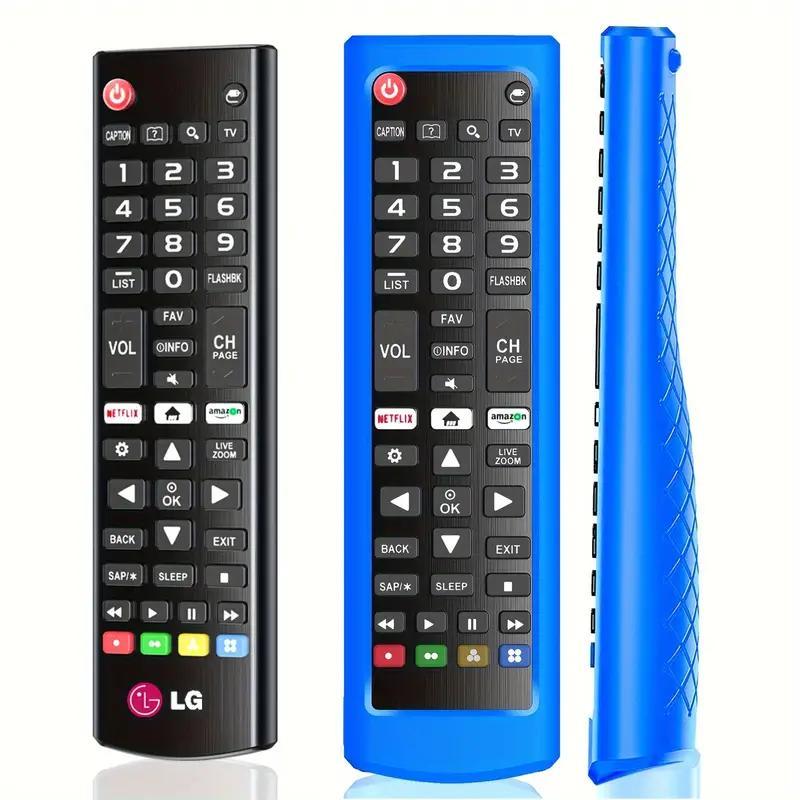 Random Color Luminous Remote Control Cover, 2 Counts Silicone Remote Control Protector, Dustproof Remote Control Cover for LG Smart TV