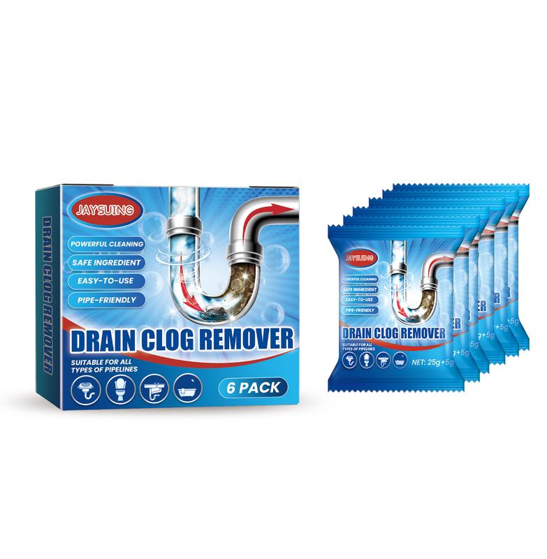 Drain Clog Remover - 6 Pack Drain Cleaner Hair Clog Remover, Powerful Sink Drain Cleaner for Clogged Drain, Easy-to-Use Shower Drain Cleaner, Pipe-Friendly Sink Cleaner and Deodorizer