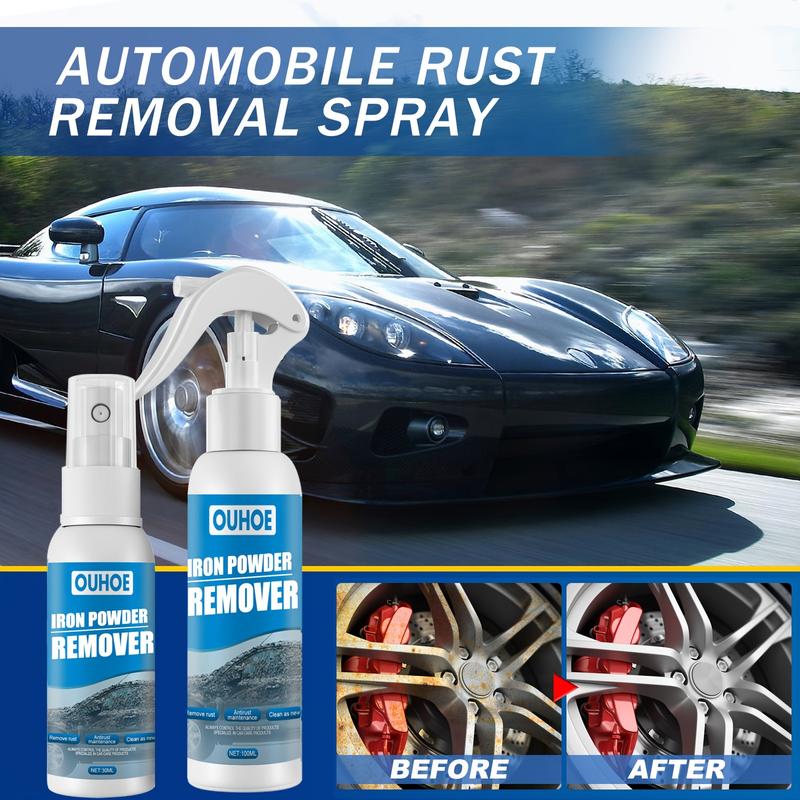 100ml Car Iron Powder Rust Remover Spray Anti Rust Rust Remover Car Supplies Stain Remover Rust Remover Cleaning Supplies