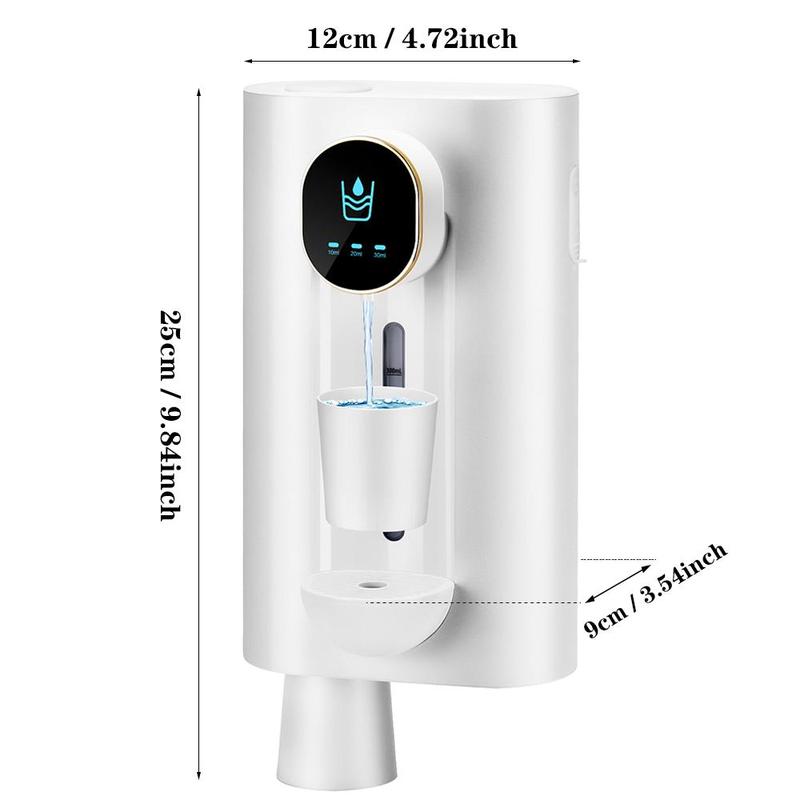 Automatic Mouthwash Dispenser, 1 Count Wall Mounted Mouthwash Dispenser with 2 Magnetic Cups, USB Rechargeable LED Screen Display Smart Dispenser, Bathroom Gadgets 2024, Bathroom Accessories