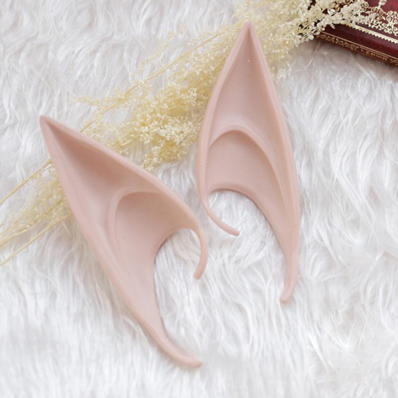 Angel Elf Ears, 1 Pair Latex Ears for Fairy Cosplay Costume Accessories, Party Decoration Photo Props