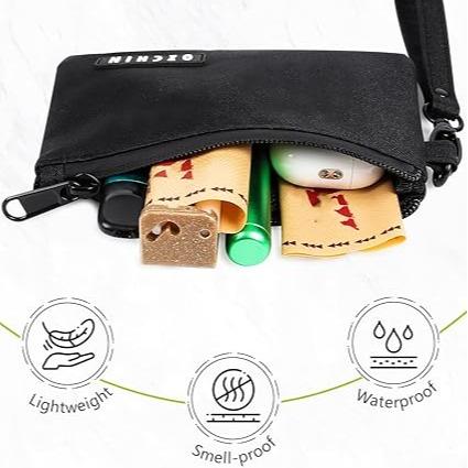 OZCHIN Smell Proof Bag, Smell Proof Bags Odorless Carbon Lining Smoking Pouches 5.8'' x 4'' Durable Odorless Bag Lockable Odors Bag Ultra Lightweight