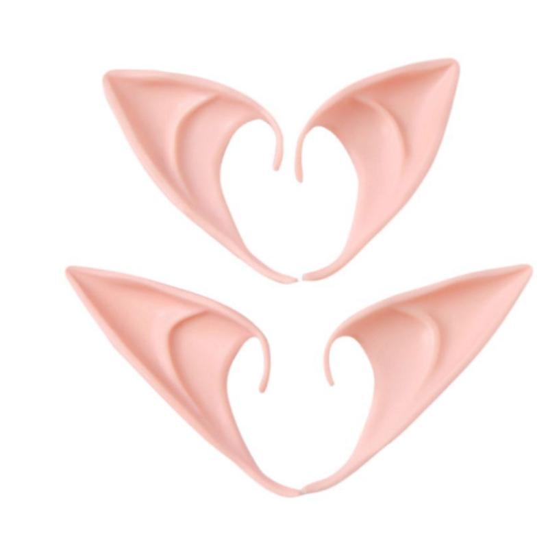 Angel Elf Ears, 1 Pair Latex Ears for Fairy Cosplay Costume Accessories, Party Decoration Photo Props