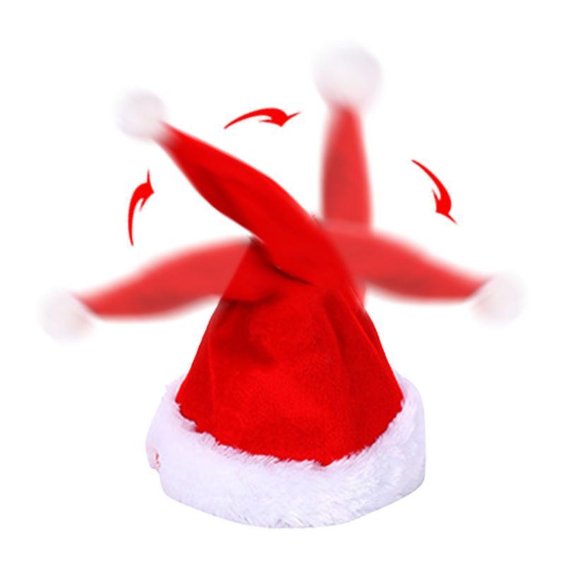 Electric Dancing Musical Santa Hat - Perfect for Parties Accessories Christmas Masks Comfortable