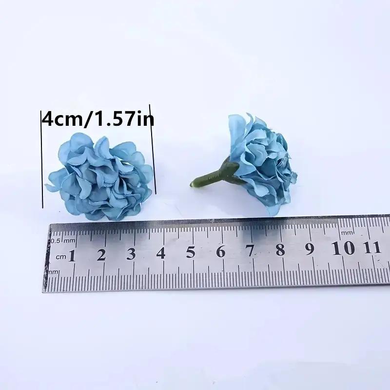 Random Color Artificial Hydrangea Flower, 30pcs Faux Hydrangea Flower Head for DIY Spring Decor, Decorative Flowers & Plants for Home & Wedding Party Decor