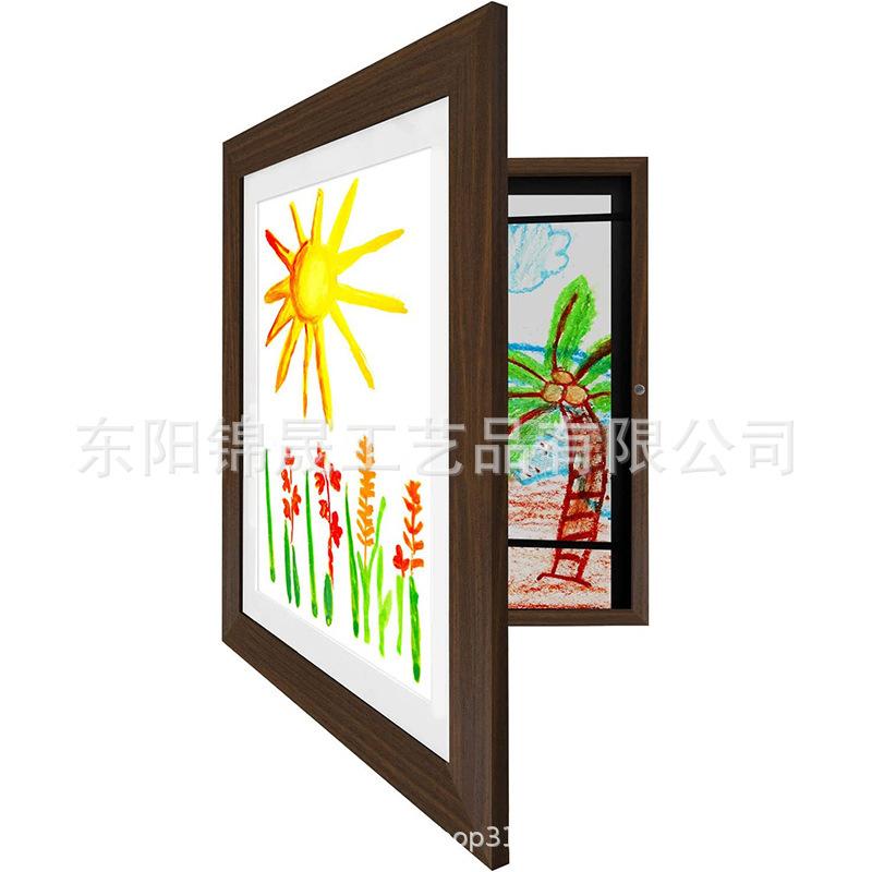 Kids Art Frames Children's Art Frame Children's Flip Oil Painting Storage Box Picture Frame