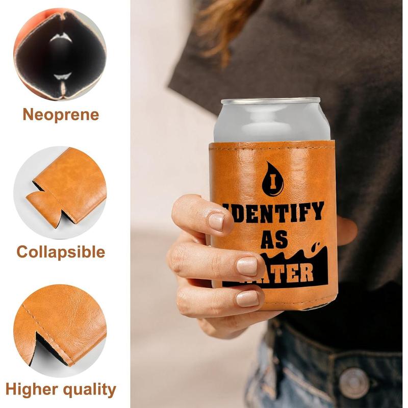 Gifts for Dad Christmas Gifts for Men Dad Birthday Gifts White Elephant Gifts for Adults Christmas Stocking Stuffers Fathers Day Funny Gag Mens Gifts ldeas from Daughter Son Leather Can Cooler for Men