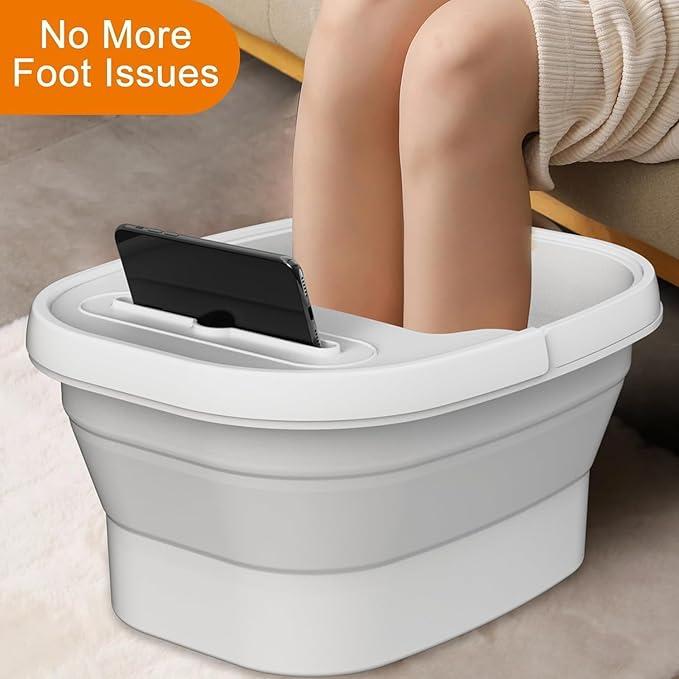 Portable Foot Bath basin, Foldable Massage Tub holder, Foot Spa Basin for Home Use, Foot Soaking Tub, Mom Birthday Gifts.