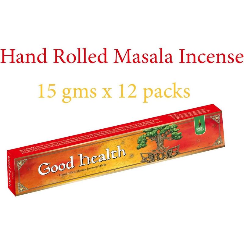 Soul Sticks, 15 G Good Health Natural Masala Incense Sticks (12 PK BOX)