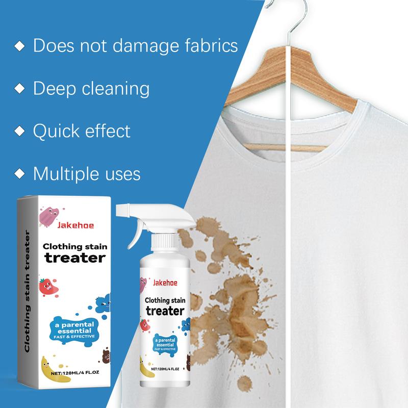 Stain Remover, Stain Treater Clothes Dry-Clean Spray,120ml 4oz Laundry Stain Removal Emulsifier for Clothes