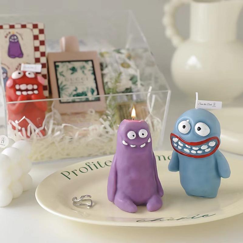 Juso Home Cute Monster Candles