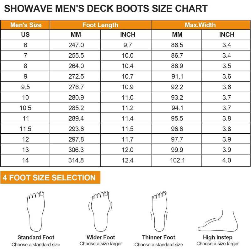 Men's Deck Boots Waterproof Ankle Rain Boots High Performance Sports Sailing Booties Non-slip Rubber Boots Outdoors