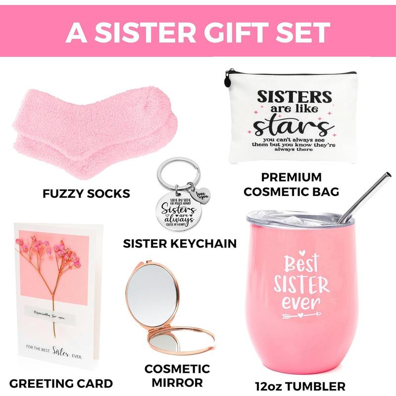 Beautiful Sister Gift Box - 6 count Sister Gift Set, Sister Christmas Gifts, Birthday Gifts For Sister, Sisters Gifts From Sister, Sister Birthday Gift Ideas, Sister In Law Gifts,  Gifts For Sister