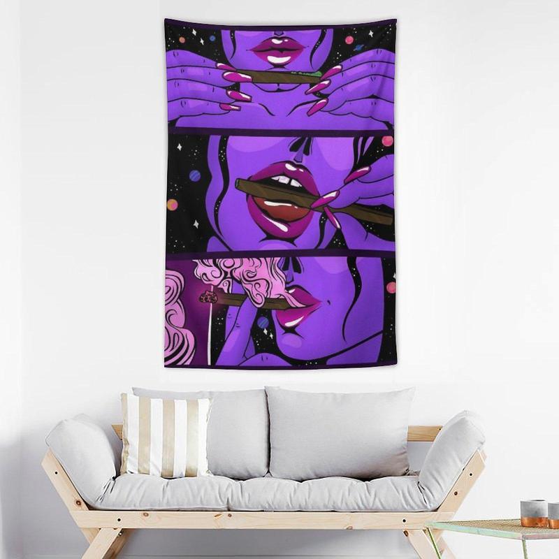 Cool Girl Art Mysterious Design Tapestry for Home Decor, 1 Count Wall Hanging Blanket for Mean Girls Decorations, Wall Backdrop Decoration for Bedroom Dormitory