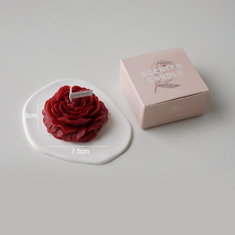 Low Temperature Candles Couple Games Lovers Wax Dripping Peony Rose Heart-shaped Candles 42 Degrees To 48 Degrees