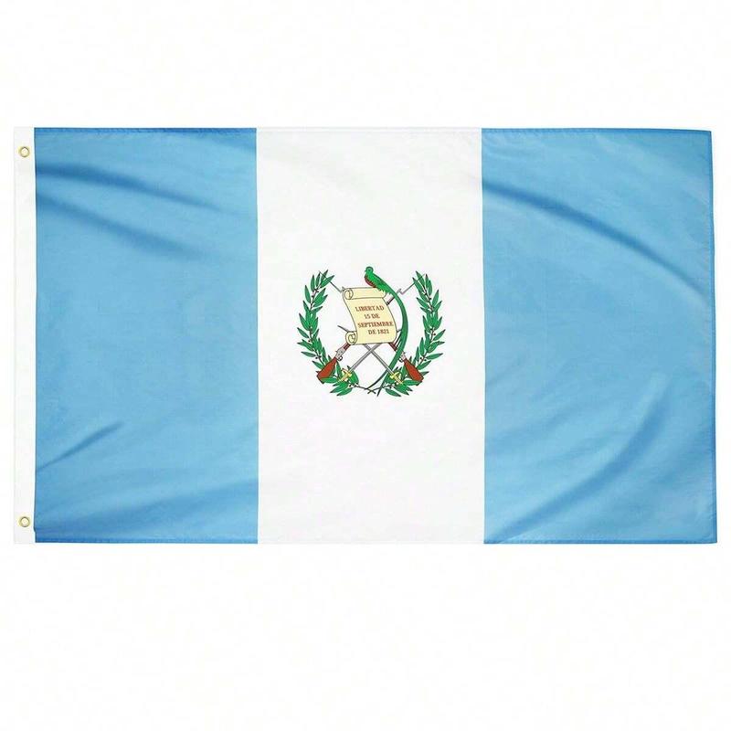 Guatemala National Flag Without Pole, 1 Count Large Size Banner Flag for Indoor & Outdoor Decoration