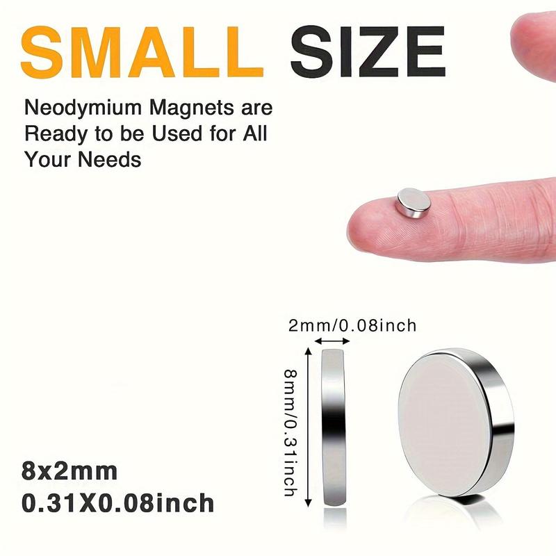 Small Round Disc Magnets, Portable Tiny Round Disc Magnets, Universal Office Magnets for Whiteboard, Kitchen and Fridge