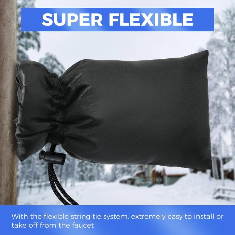 Outdoor Faucet Cover, 2 10pcs Winter Freeze Protective Hose Bib Cover, Water Spigot Covers, Winter Insulated Cover Bag