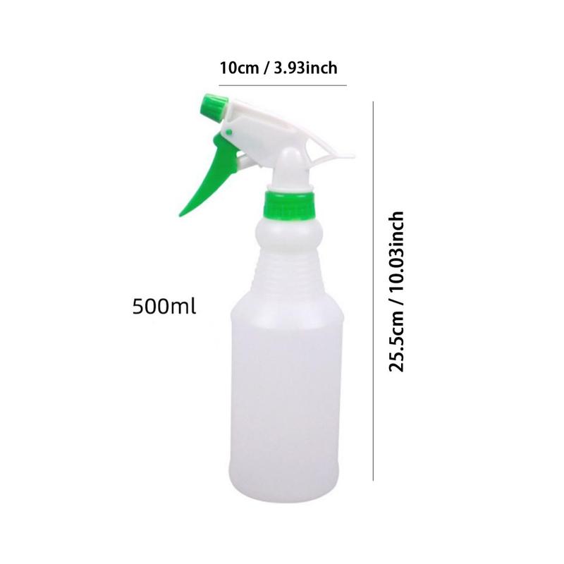 1 Count 500ML Spray Bottle, Portable & Reusable Plastic Gardening Watering Can, Alcohol Disinfectant Bottle for Home, Office