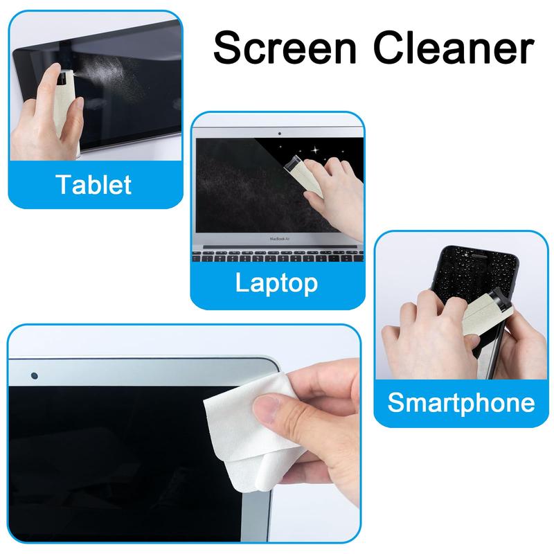 Car Screen Cleaner Spray, Electronic Touchscreen Mist Cleaning Brush Kit for TV, Laptop, iPad, iPhone, Cellphone, MacBook Pro, Tablet, PC, Computer, Monitor, LCD Screens, Eyeglasses