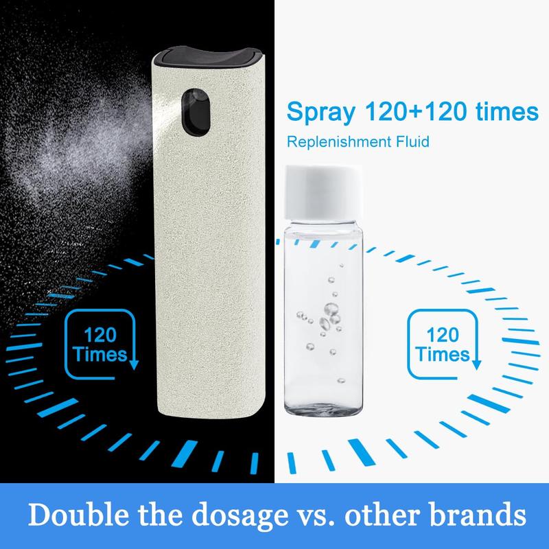 Car Screen Cleaner Spray, Electronic Touchscreen Mist Cleaning Brush Kit for TV, Laptop, iPad, iPhone, Cellphone, MacBook Pro, Tablet, PC, Computer, Monitor, LCD Screens, Eyeglasses