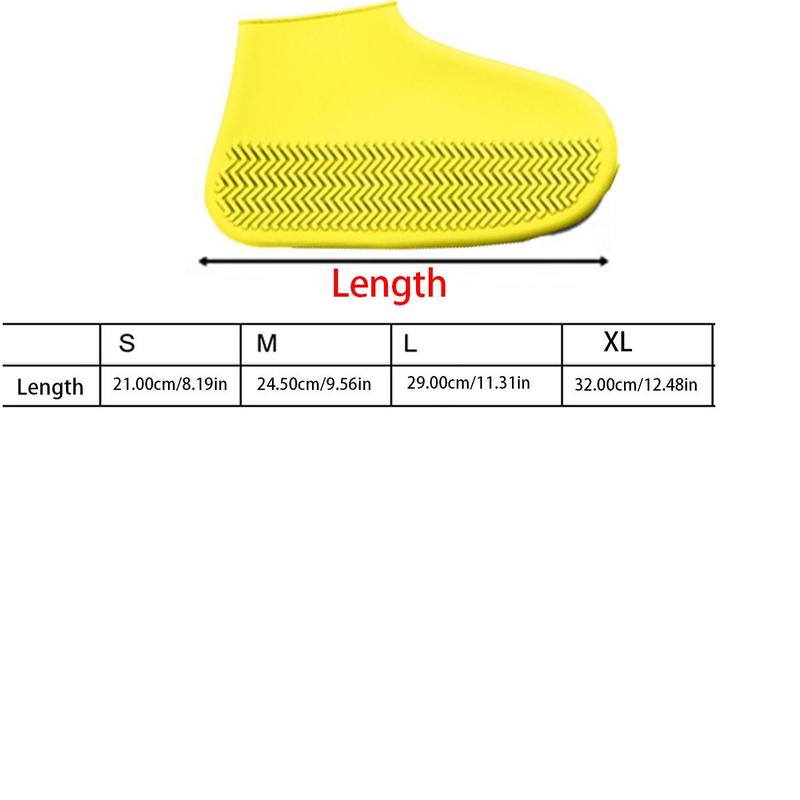 Silicone Shoe Cover, 1 Pair Non Slip Rain Shoes Cover, Waterproof Shoe Cover for Women & Men