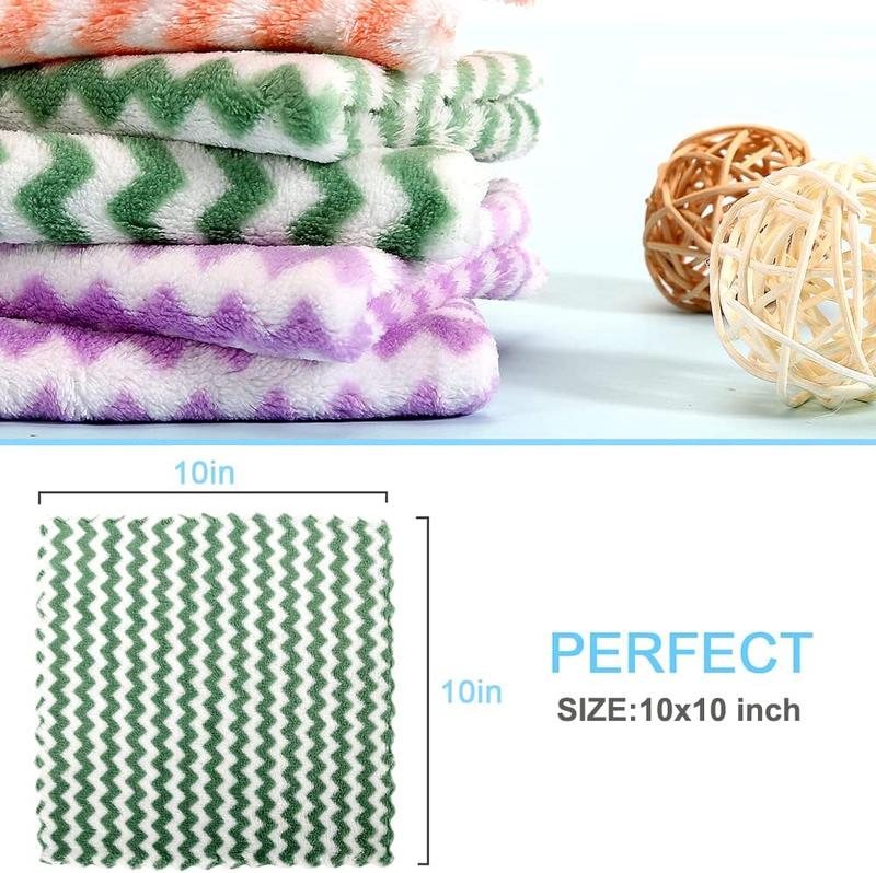 12 Pack Microfiber Cleaning Cloth, Dish Cloths,10x10 Inches Dish Towels, Super Soft and Absorbent Kitchen Dishcloths, Microfiber Hand Household