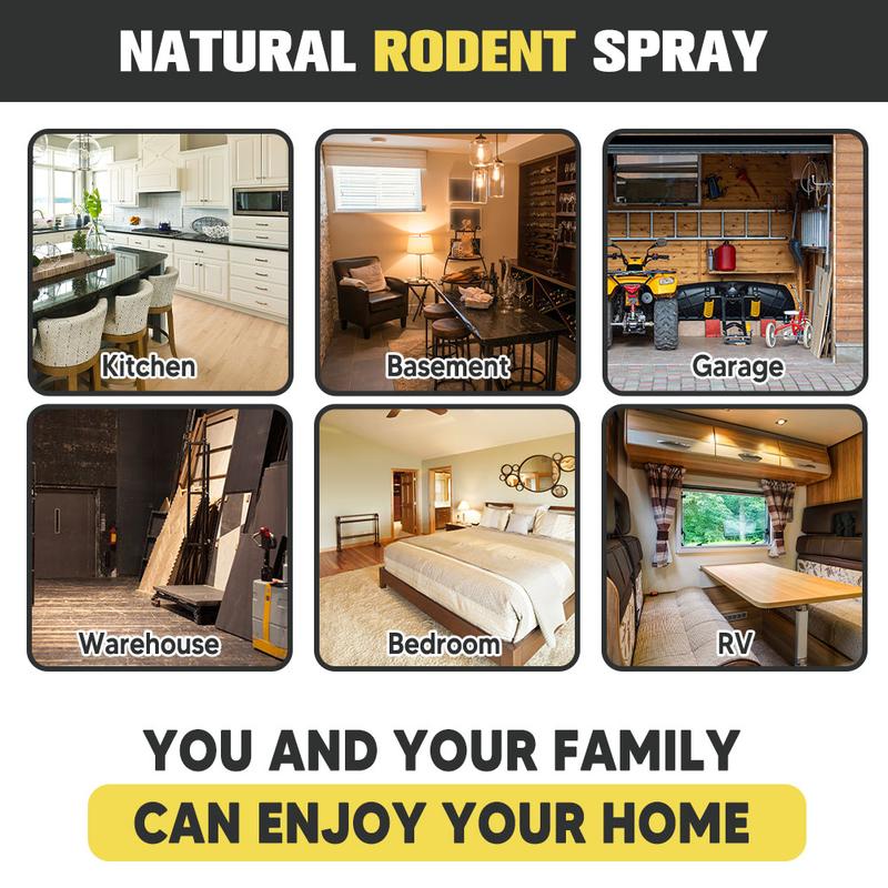 ANEWNICE Rodent Repellent Spray, Peppermint Oil Spray for Rodents,Indoor Outdoor Mouse and Rat Prevention, Rat Repellent, Effective Mouse Repellent-1P