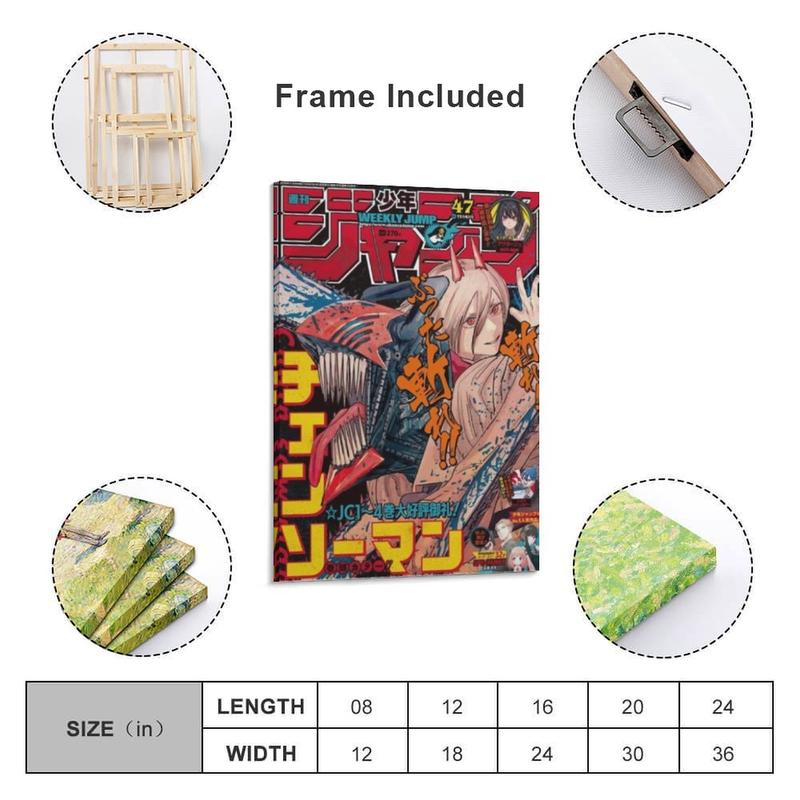 Japanese Anime Chainsaw Man Poster HD Canvas Prints Unframed Wall Art Decor Gifts Landscape