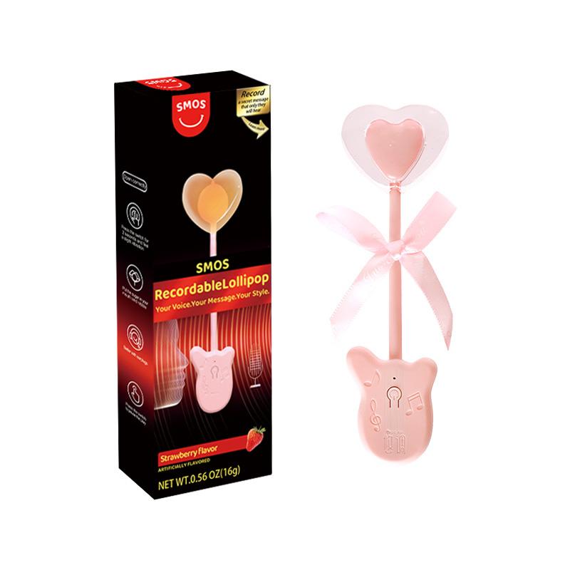 Recordable Lollipops, Bone-Conduction Lollipops with Heart-Shaped Design – The Perfect Christmas and Valentine’s Day Gift. Rechargeable to Keep the Sound of Love Lasting Longer