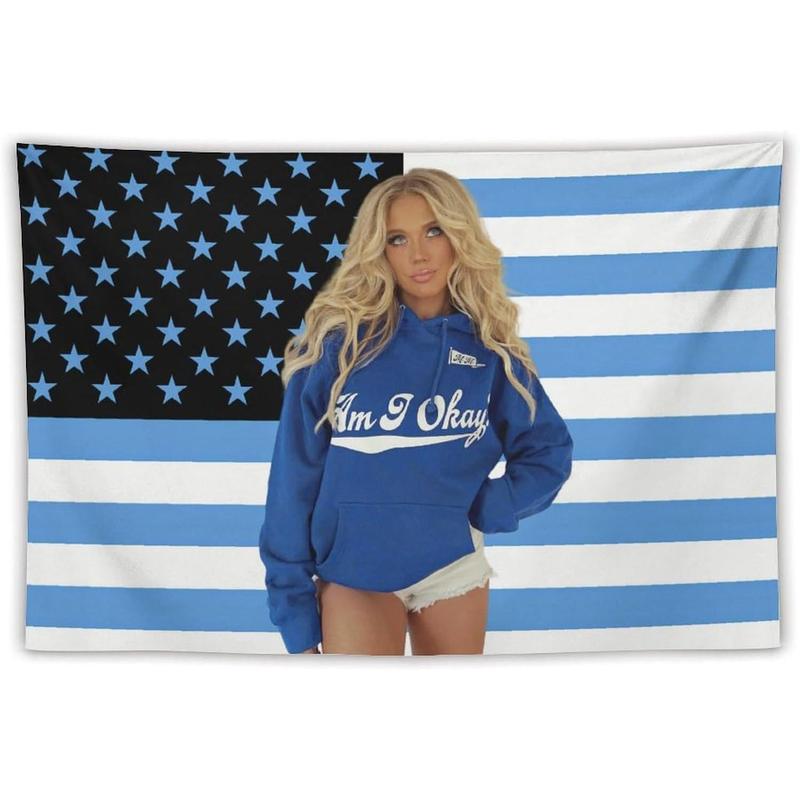 Megan Music Moroney Flag Tapestry Wall Tapestry Poster Suitable for College Dormitory Cave Bedroom Living Room Party Decoration Merch 30