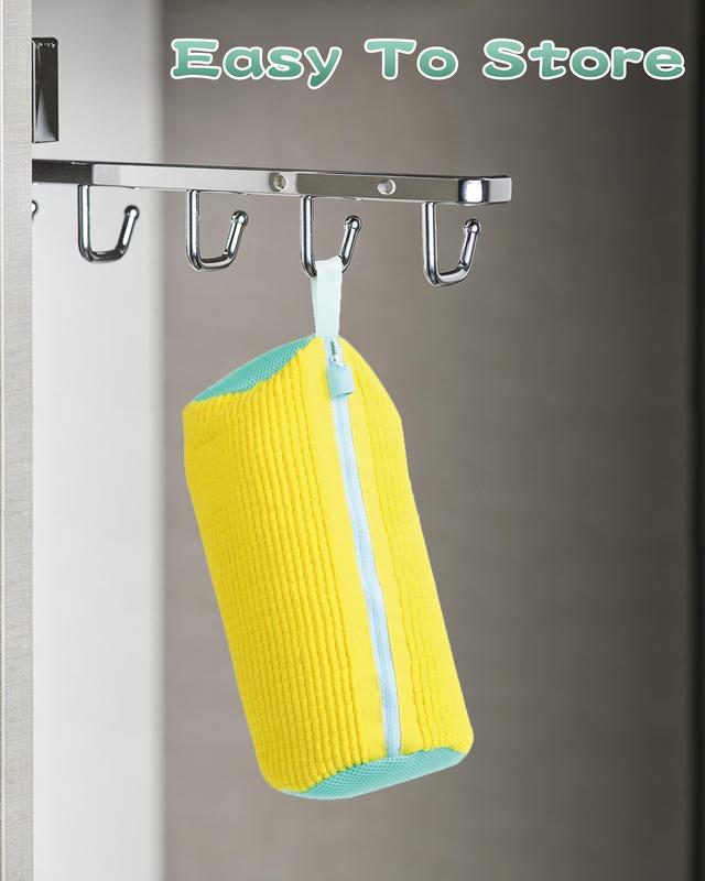 Shoe Washing Bag for Washing Machine, Laundry Shoe Bag For Washer And Dryer, Reusable Shoe Washing Bag for All Shoe Types And Sizes (Yellow 2pcs) Accessories