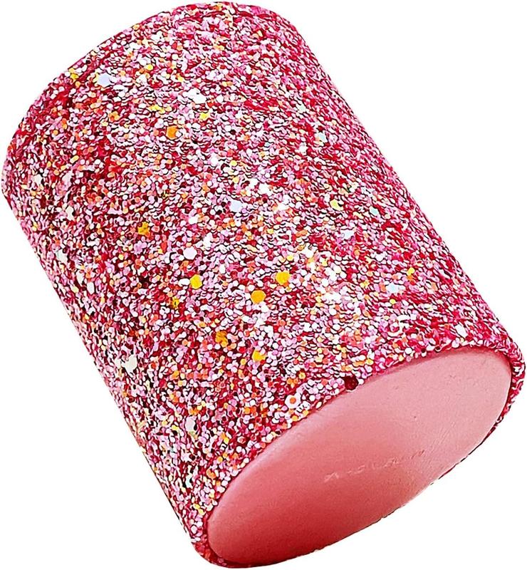 Bling Sequins Makeup Brush Holder, Cute Glitter Vanity Decor Organizer,  Brushes Comb Pen Storage Holders Cup (Pink)