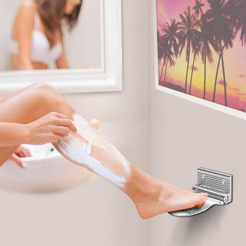 Bathroom Footrest, Sturdy and Durable Bathroom Footrest, Shower Foot Scrubber, Bathroom Safety Footrest for Elderly Pregnant