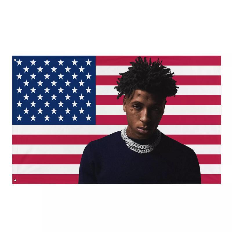 NBA YoungBoy American Flag - 3x5ft USA Flag Tapestry for Wall hanging, College Dorm, Living Room, Bed Room, Home Decor-f14