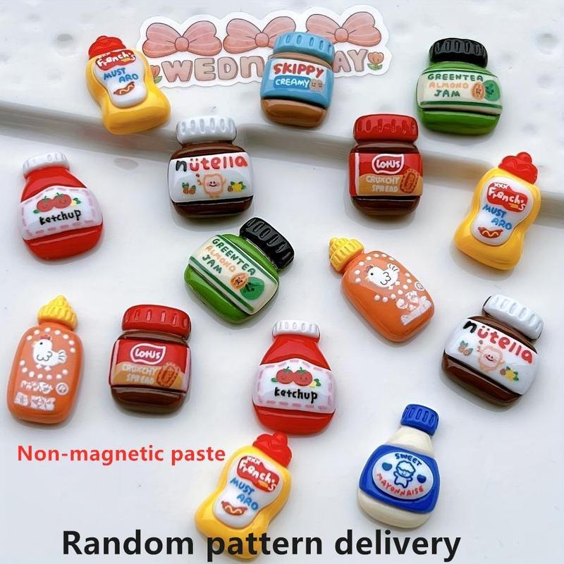 Random Cartoon Food Design Fridge Magnet, 20pcs set Cute Decorative Magnet, Personalized Refrigerator Magnet for Home Kitchen Office