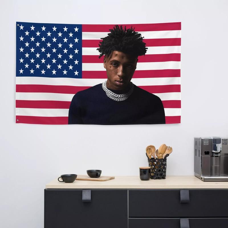 NBA YoungBoy American Flag - 3x5ft USA Flag Tapestry for Wall hanging, College Dorm, Living Room, Bed Room, Home Decor-f14