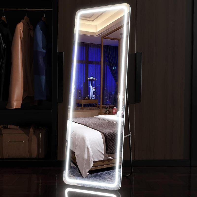 Full Length Mirror with LED Lights, (64