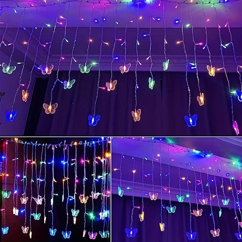 Butterfly Shaped LED String Light, 1 Count USB Charging String Light with Controller, Decorative Light for Home Party Wedding Christmas Festival