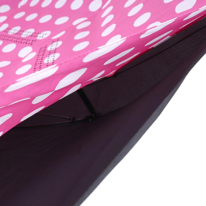 Pink Big Polka Dot Double Layer Inverted Umbrella - UM18063-1