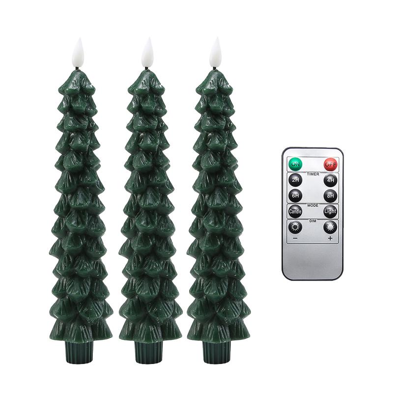 Christmas 2024 ornament Christmas Decoration Tree Candles Christmas Tree Candles For Gift  Light with Remote