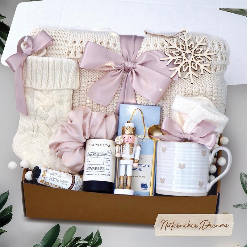 Hug in a Box, Holiday Care Package for Women, Winter Self Care Gift Box, Christmas Gift Box, Birthday Gift Basket, Thanksgiving Gift | Trendy Giftbox, Christmas Giftbox