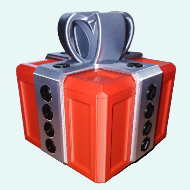 Annoying Gift Box - 20 Bolt Version - Key Hidden Under Bow - Many Colors! - Perfect for Christmas, Birthday, or Anniversary