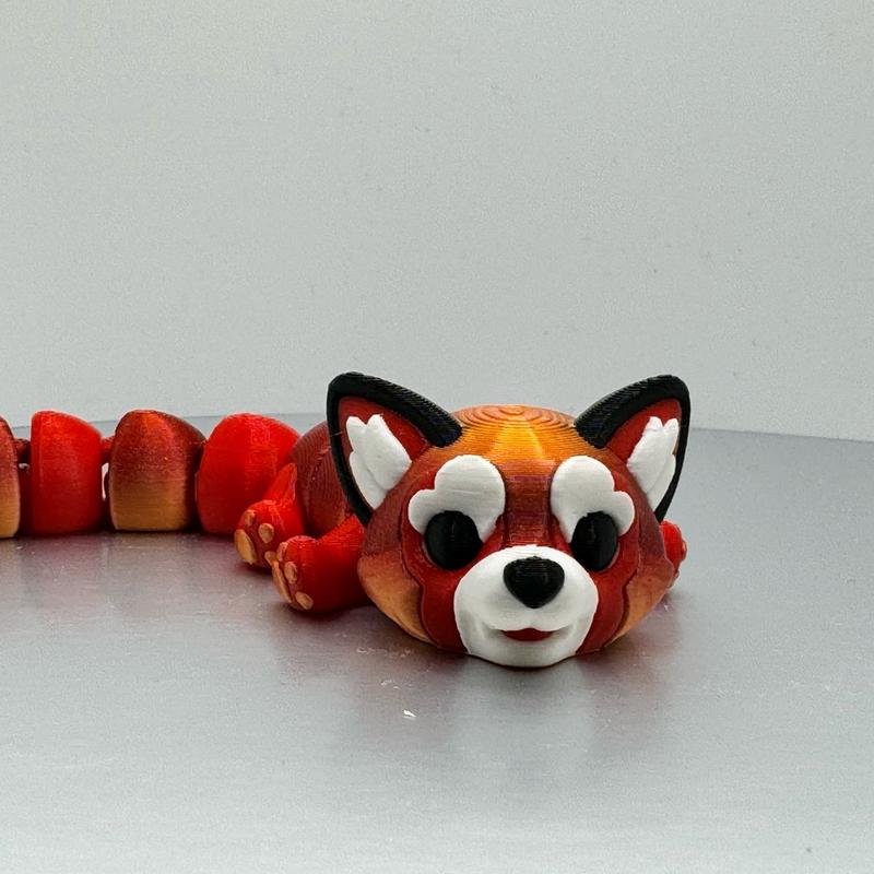 5” Articulating Flexi Red Panda designed by ArtFlex