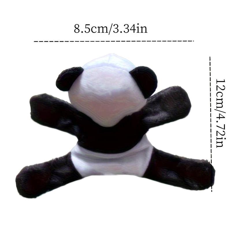 Cartoon Panda Design Fridge Magnet, 1 Count Cute Plush Fridge Decoration, Magnetic Decor for Kitchen, Office, Whiteboard, Storage Cabinet