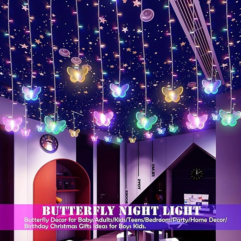 Butterfly Shaped LED String Light, 1 Count USB Charging String Light with Controller, Decorative Light for Home Party Wedding Christmas Festival